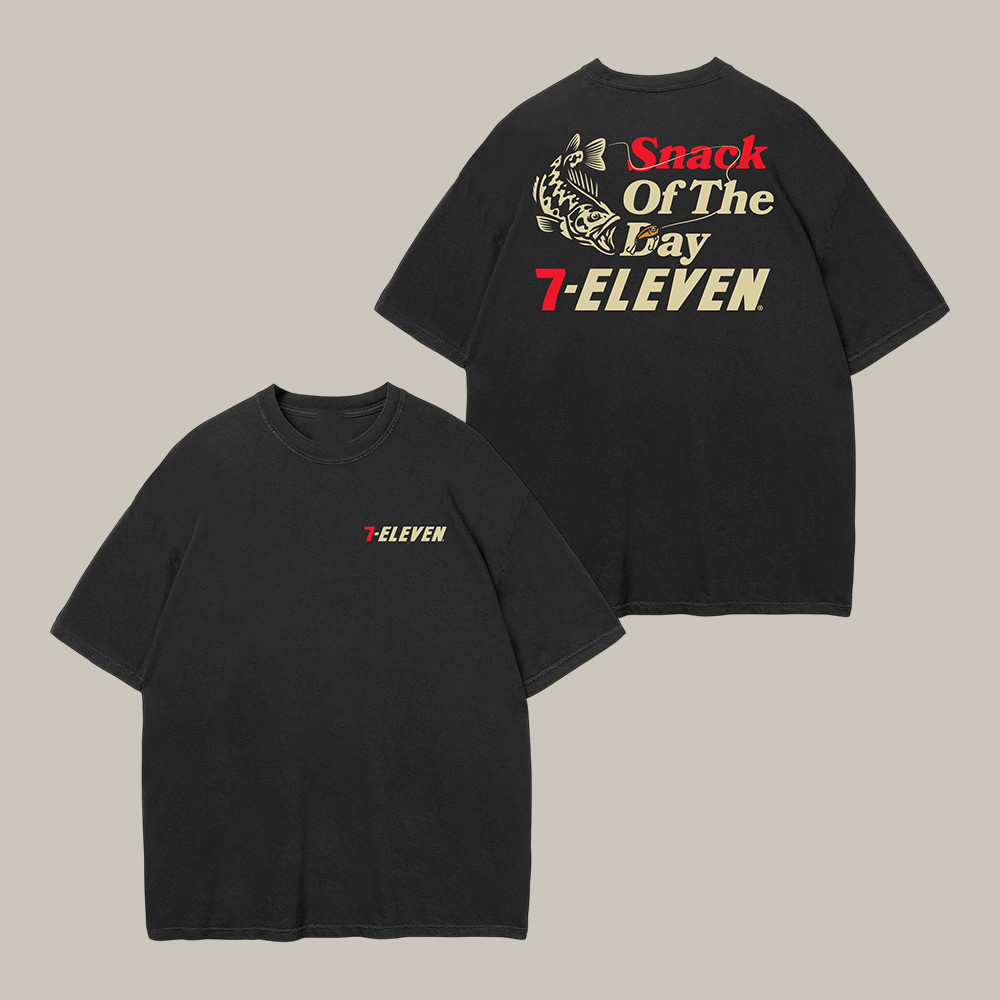 Snack Of The Day 7 Eleven T-Shirt 7 Eleven Birthday Shirt Best Present For Fishing Lover Dad