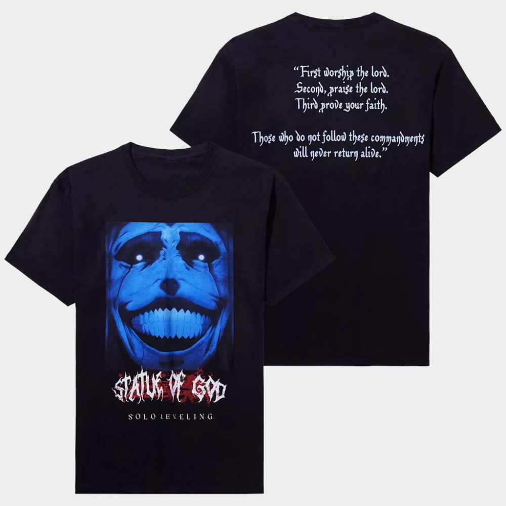 Solo Leveling Merch Solo Leveling Statue Of God T-Shirt Birthday Gift For Him