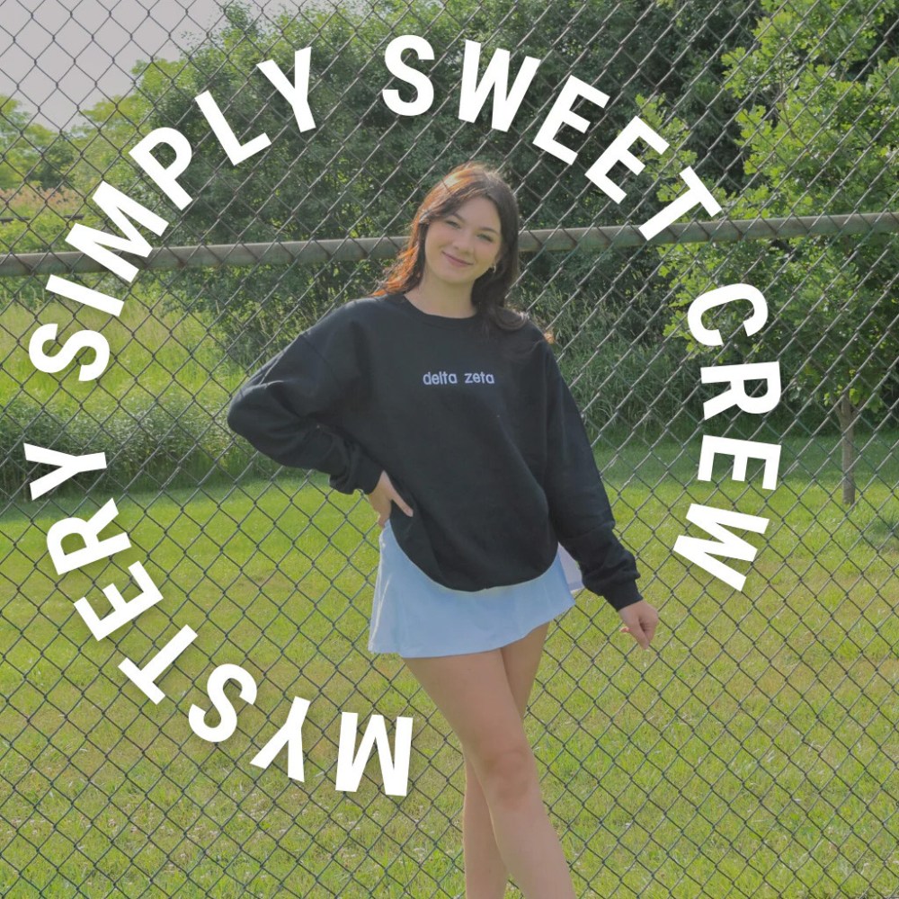 Sorority Merch Mystery Sorority Sweatshirt Embroidered Gifts For Best Friends