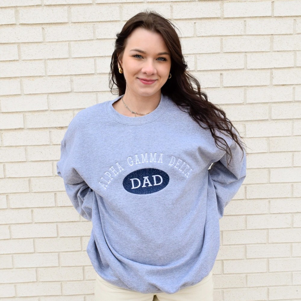 Sorority Merch Retro Sorority Family Member Sweatshirt Embroidered Christmas Gifts For Sister