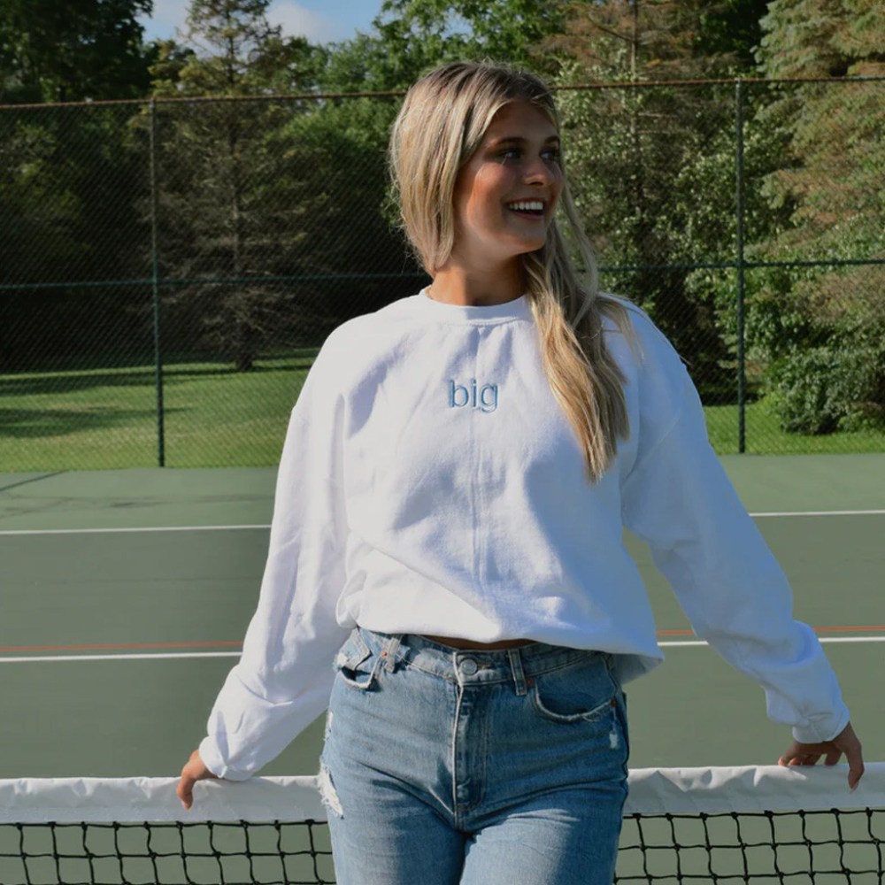 Sorority Merch Simply Sweet Sorority Family Sweatshirt Embroidered Gift Ideas For Friends