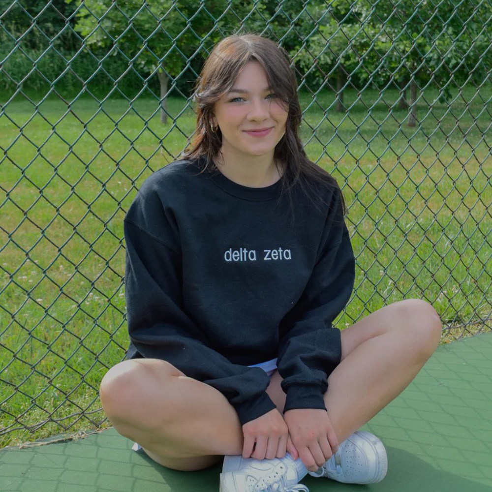 Sorority Merch Simply Sweet Sorority Sweatshirt Embroidered Birthday Ideas For Friends