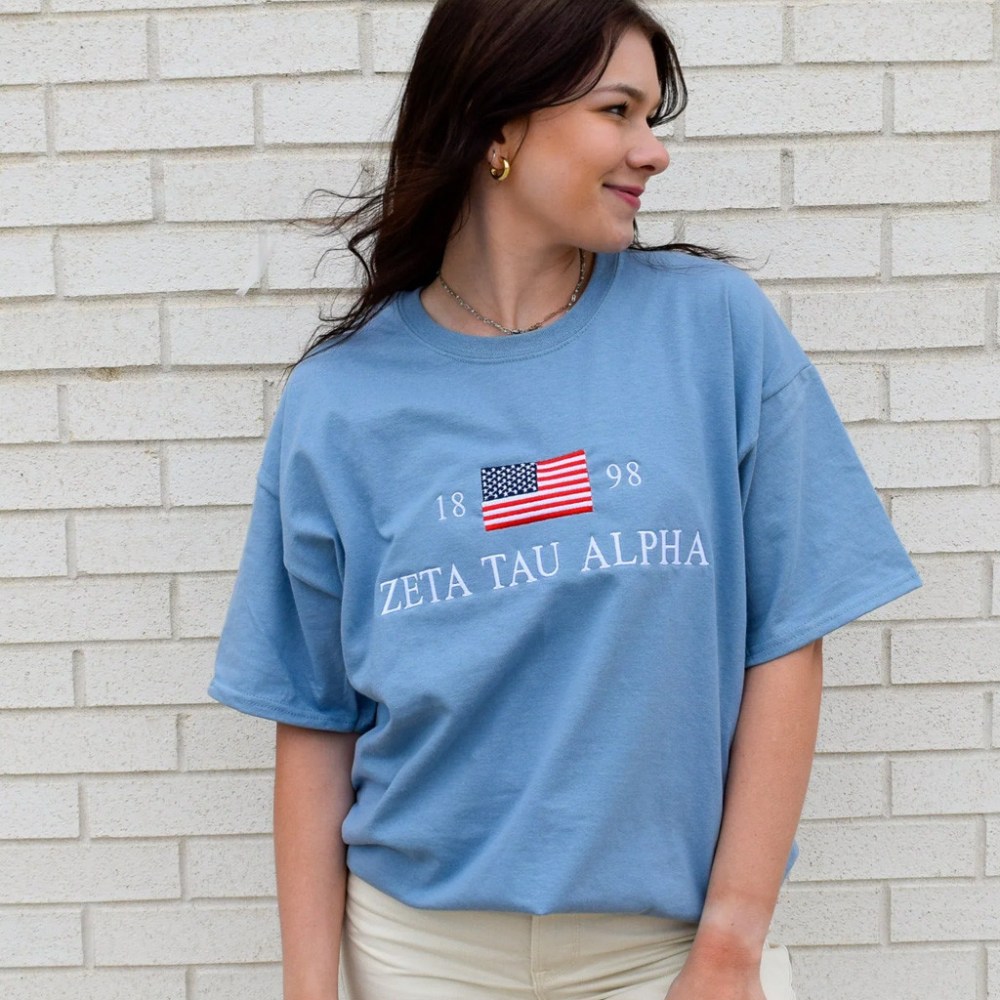 Sorority Merch Stars And Stripes Sorority T-Shirt Xmas Gifts For Sister
