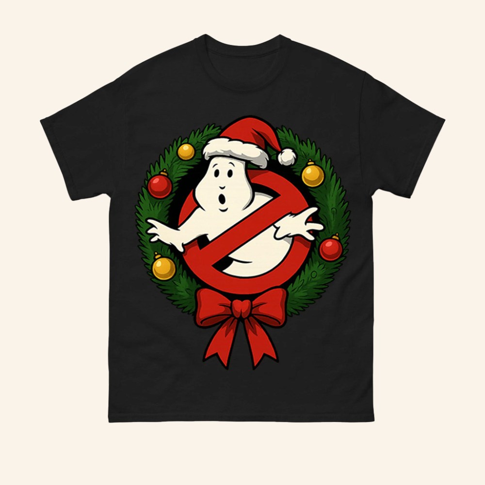 Spoofytees Merch Ghostbusters Christmas T-Shirt Christmas Gifts For Friends