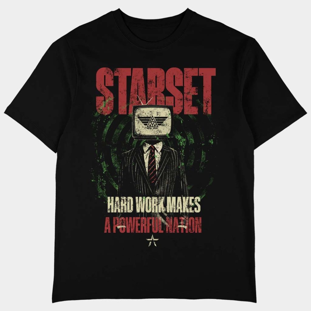 Starset Merch Hard Work Makes A Powerful Nation T-Shirt Starset Shirt Gifts For Music Lovers
