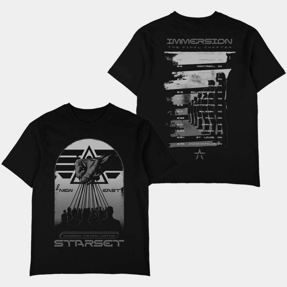 Starset Merch Immersion New East Tour T-Shirt Starset Shirt Birthday Gifts For Music Lovers