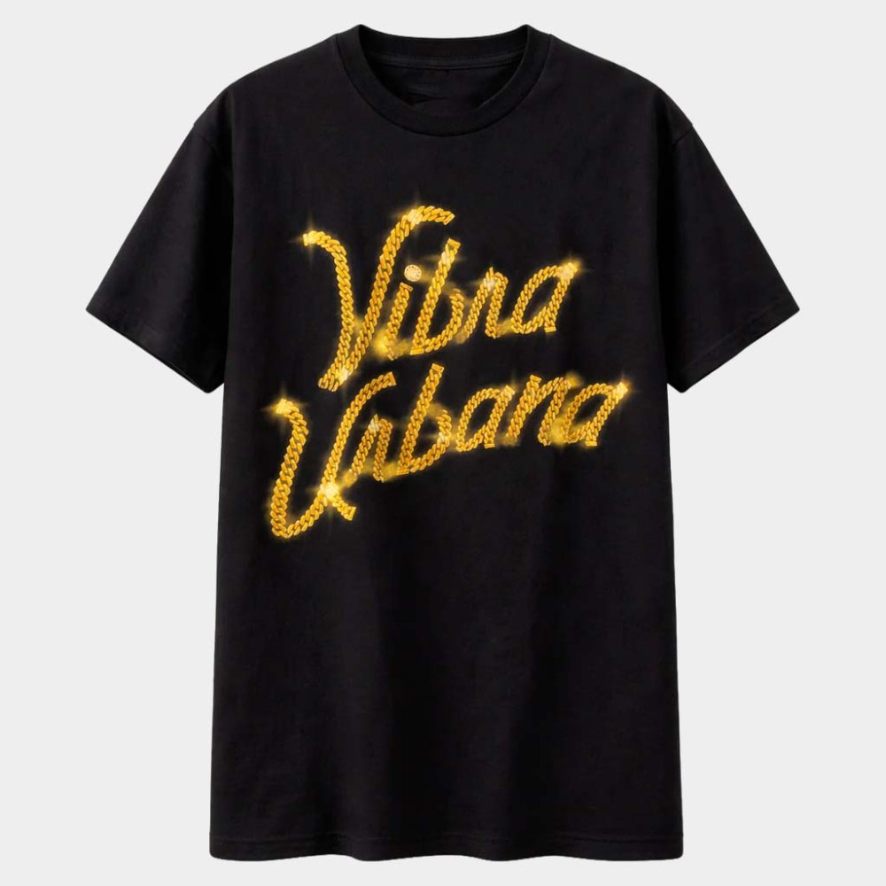 Steal Deal Merch Vibra Urbana Logo T-Shirt Black Birthday Gift For Sister