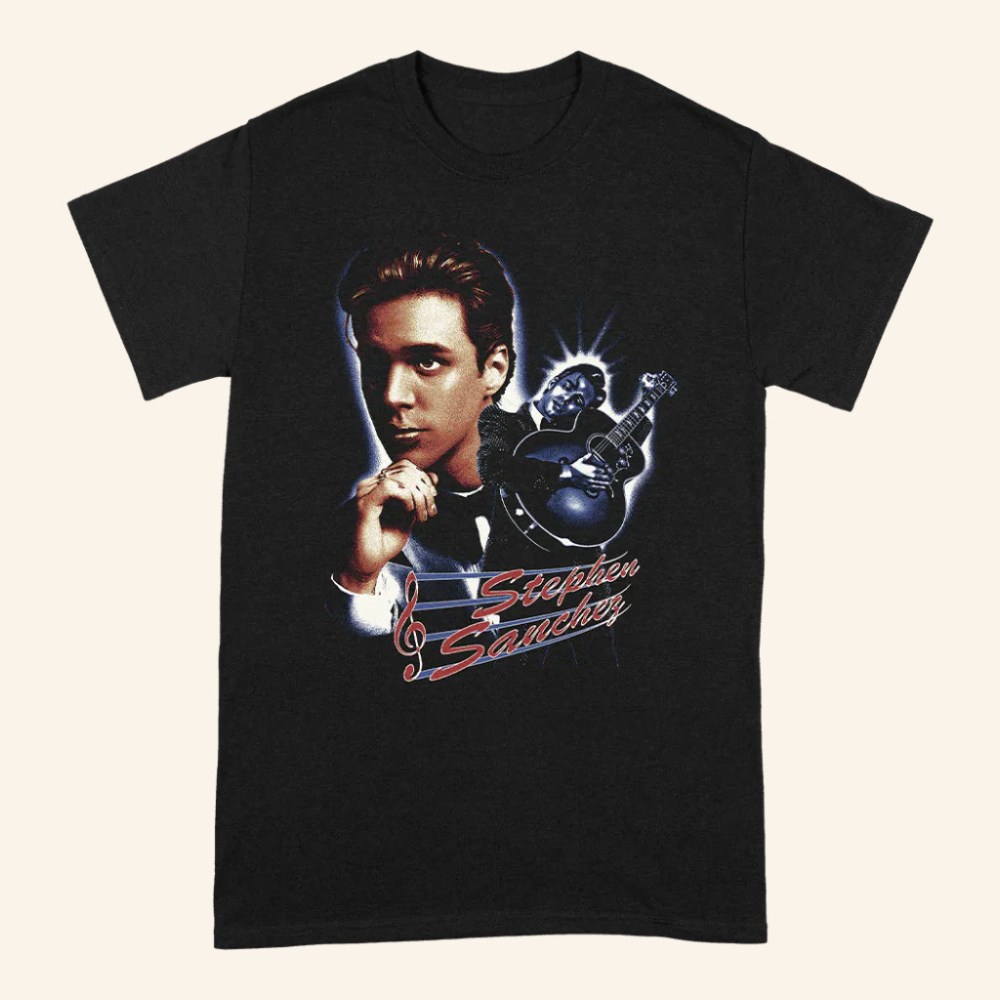 Stephen Sanchez Merch Guitar Portrait T-Shirt Music Lover Gifts For Him