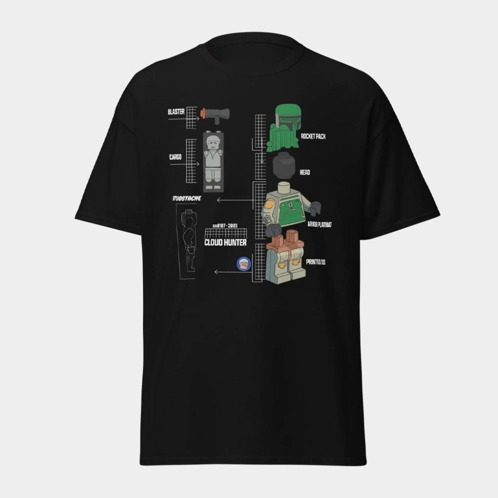 Studstache Merch Cloud Hunter Breakdown T-Shirt Best Birthday Gift For Son