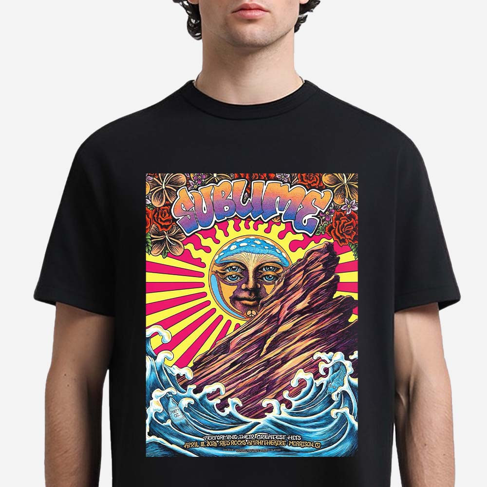 Sublime Morrison Colorado 2026 Night 2 Venue Poster T-Shirt Sublime Merch Music Lover Gift