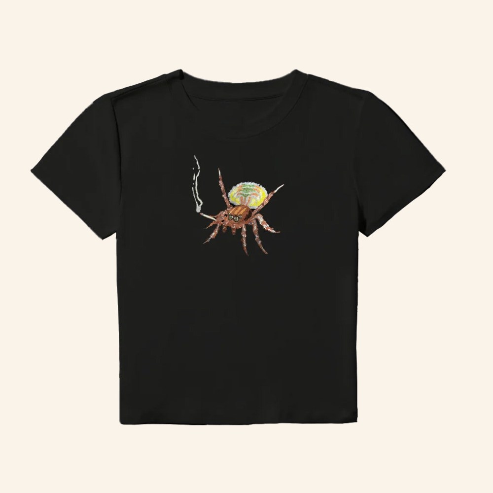 Suki Waterhouse Merch Sparkly Spidermuffin Baby Tee Xmas Gifts For Daughter