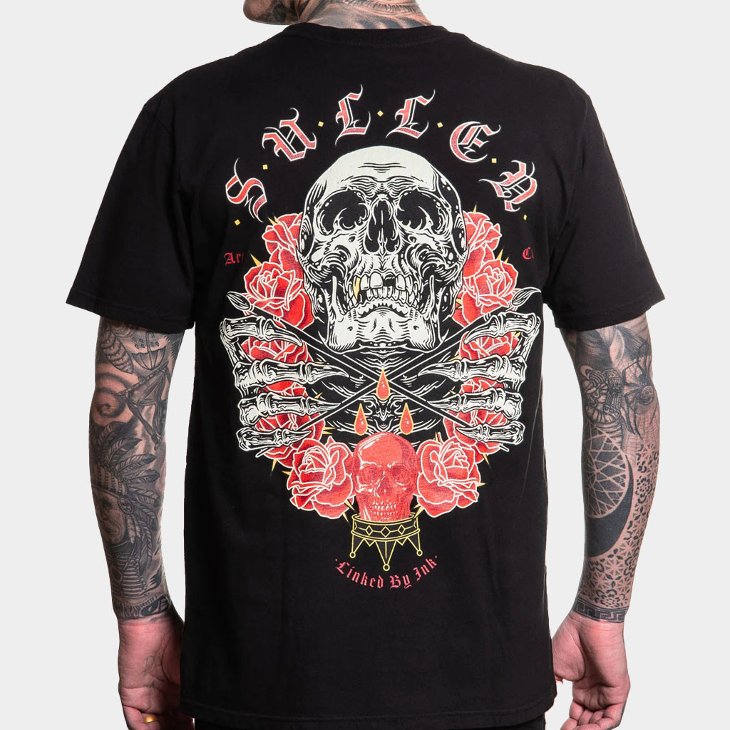 Sullen Clothing Merch Consecrated T-Shirt Rose And Skull Sullen Shirt Birthday Gift For Father