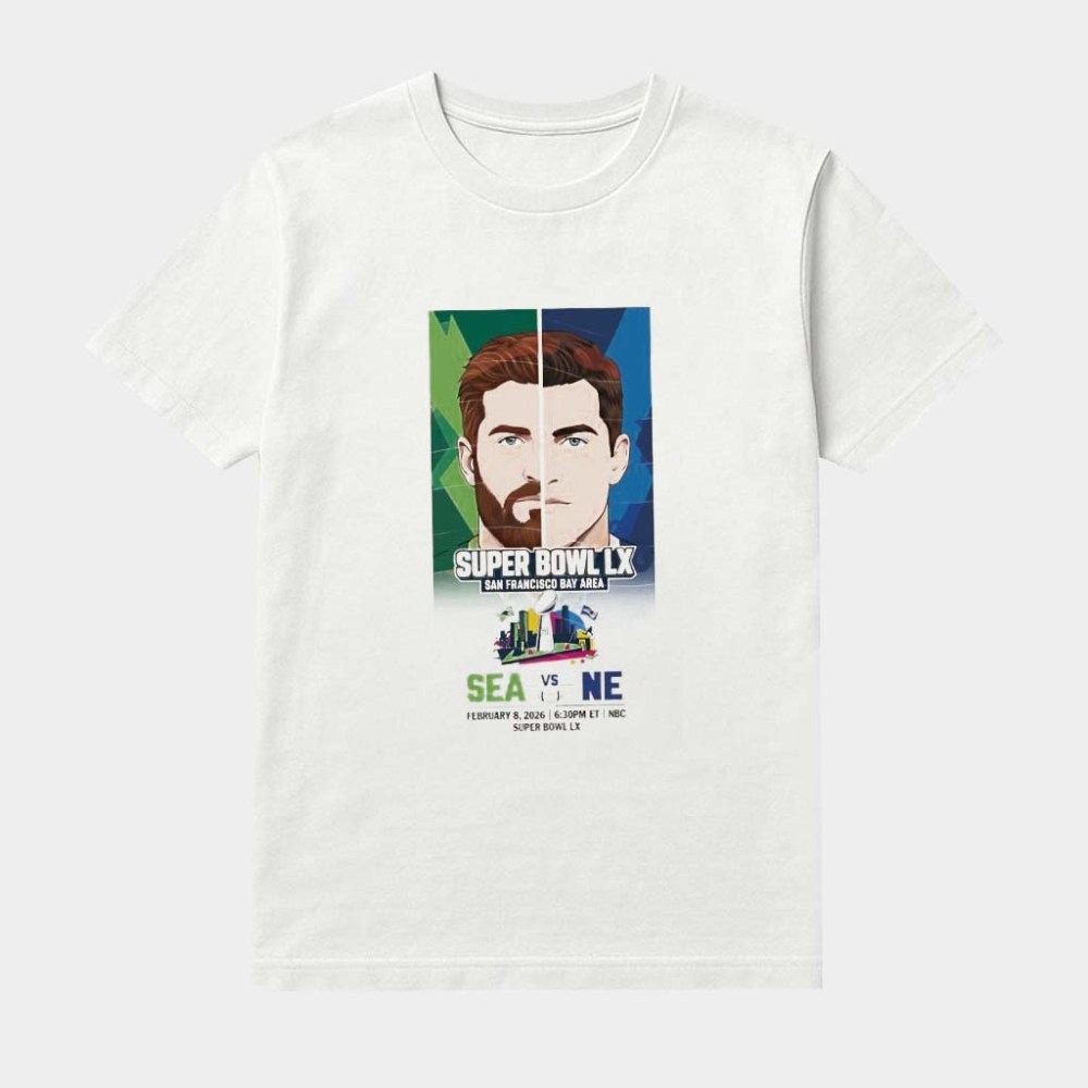 Super Bowl Lx Seattle Seahawks Vs New England Patriots 2026 Shirt Superbowl Sunday 2026 Merch