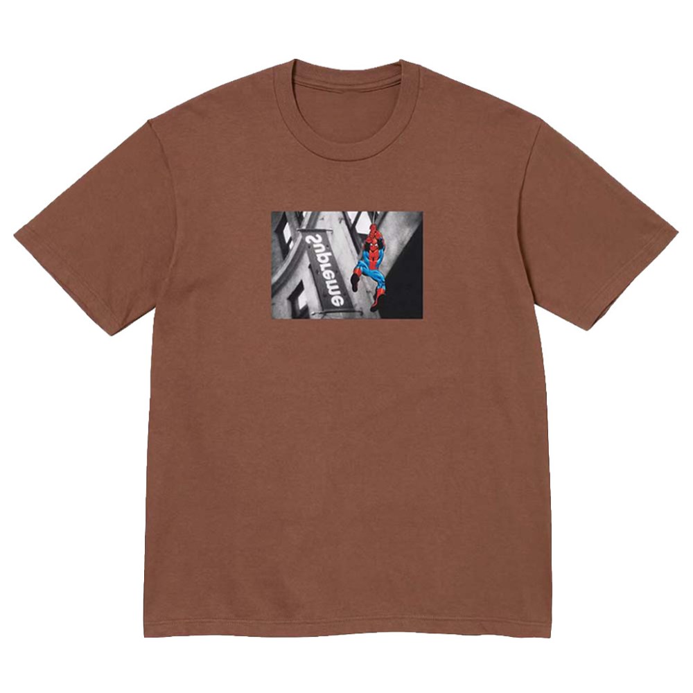 Supreme X Spider Man Web Swinging T-Shirt Gifts Ideas For Boyfriend