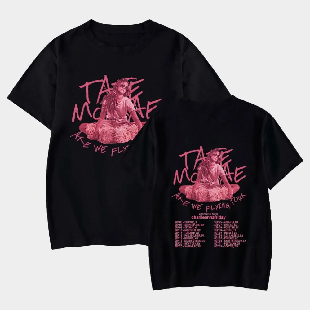 Tate McRae Merch Are We Flying Concert T-Shirt Birthday Gift For Sister