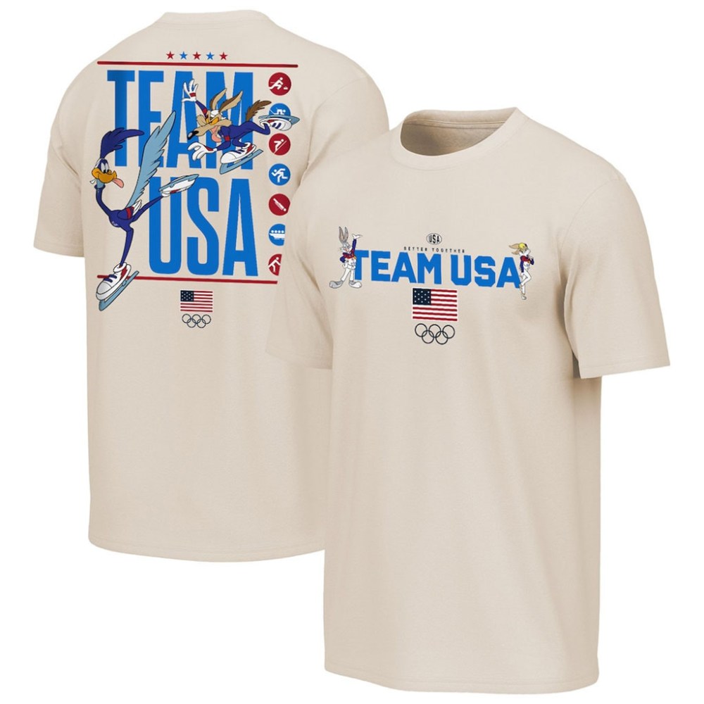 Team USA Milano Cortina 2026 Winter Olympic Games Shirt Team USA x Looney Tunes Chased T-Shirt