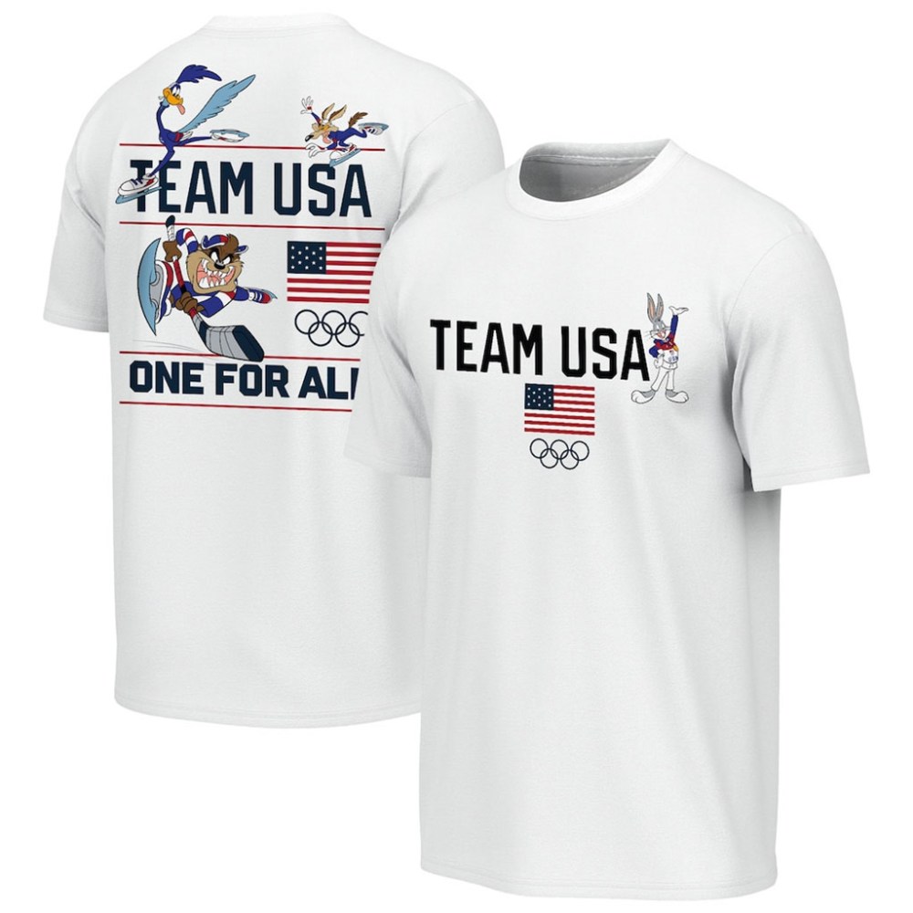 Team USA Milano Cortina 2026 Winter Olympic Games Shirt Team USA x Looney Tunes Skate Rush T-Shirt
