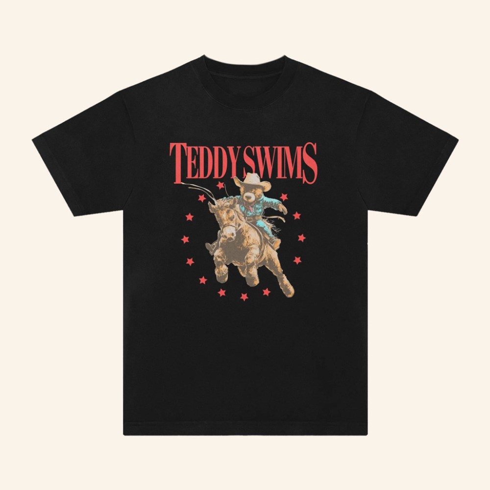 Teddy Swims Merch Teddy Cowboy T-Shirt Music Lover Gift Ideas For Him