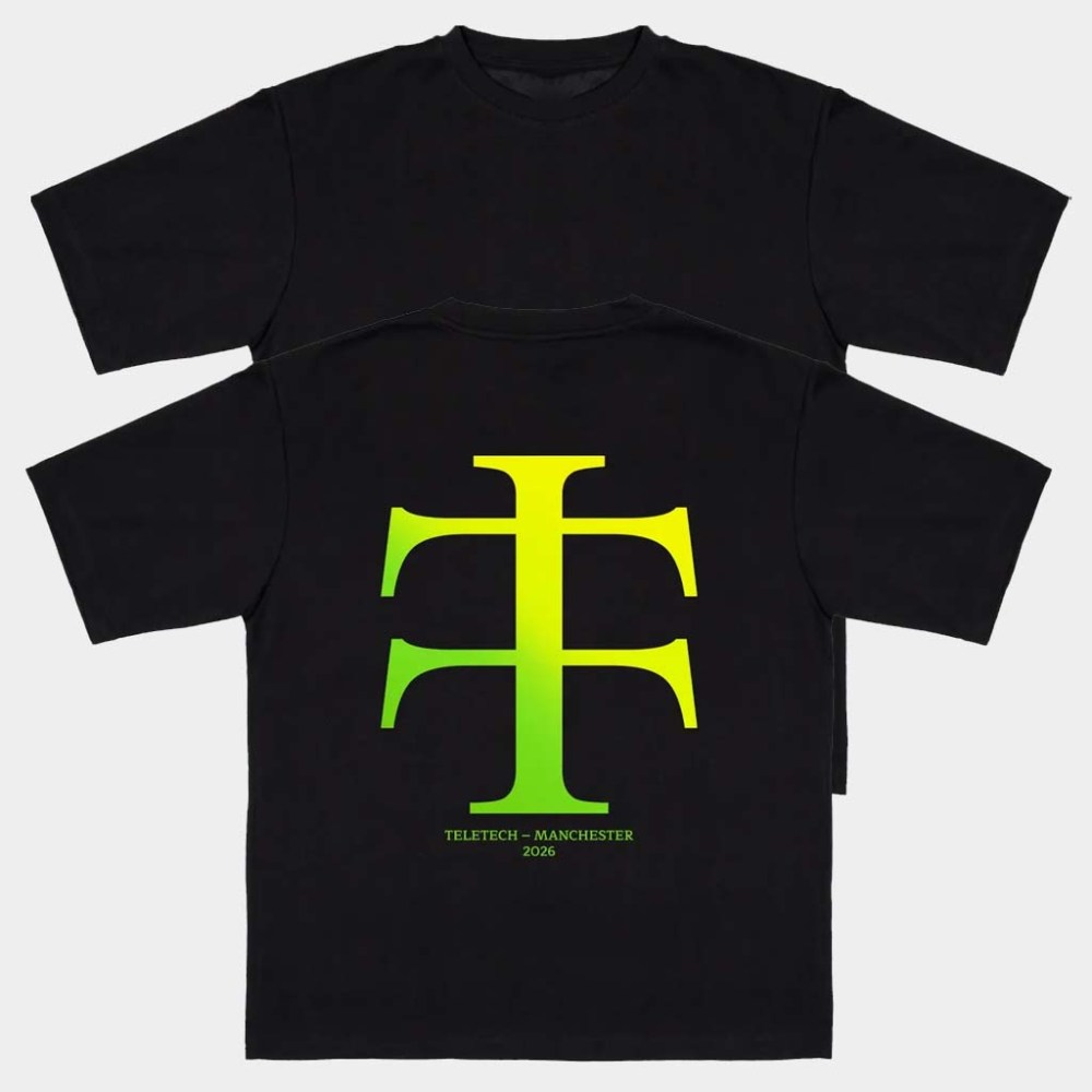 Teletech Merch Teletech Manchester 2026 T-Shirt Green Yellow OG Shirt Gifts For Dad