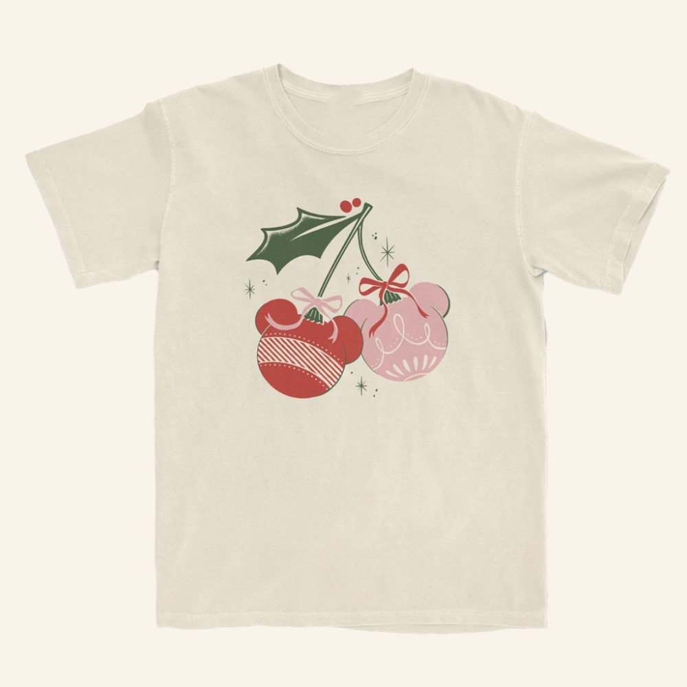 The Lost Bros Merch Holiday Cherries T-Shirt Christmas Gift Ideas For Girlfriend