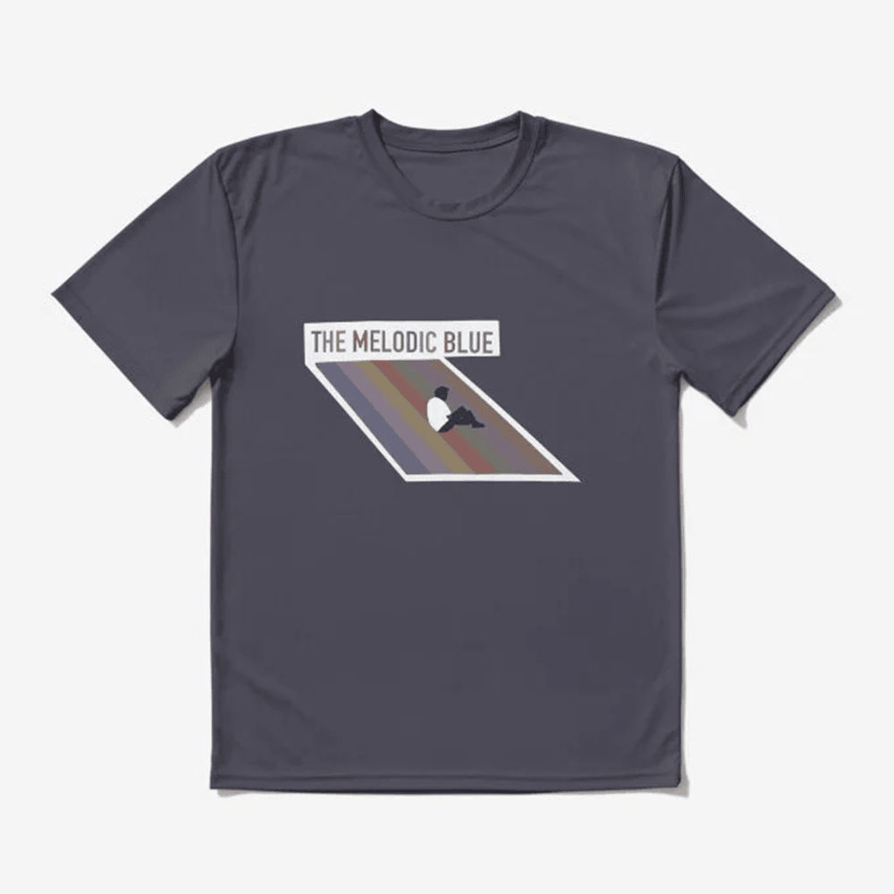 The Melodic Blue Sticker Design T-Shirt Baby Keem Graphic Tee Best Rap Fan Gift