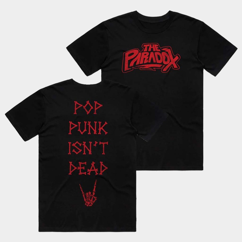 The Paradox Merch Black Spray Paint T-Shirt Pop Punk Isn't Dead Shirt Birthday Gift For Him