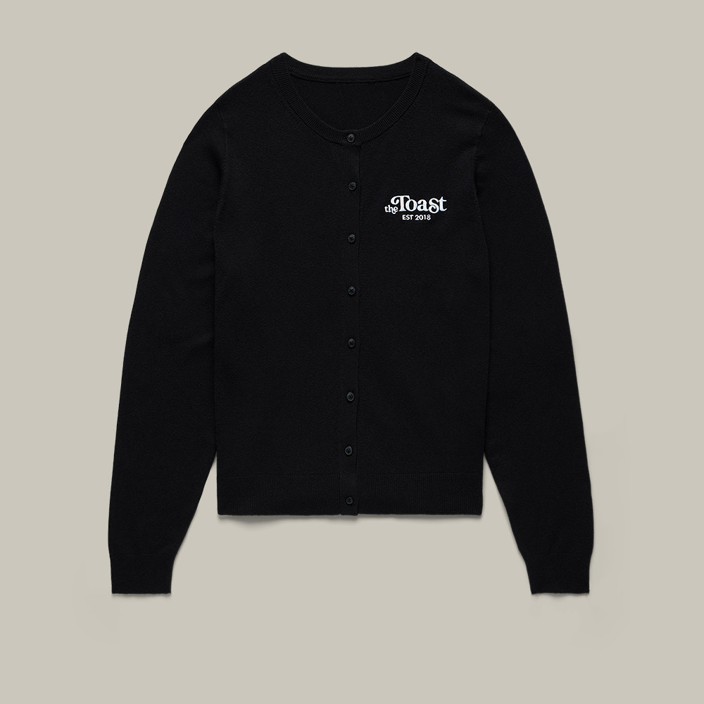 The Toast Podcast Logo Cardigan The Toast Podcast Apparel Podcast Lover Gift Idea