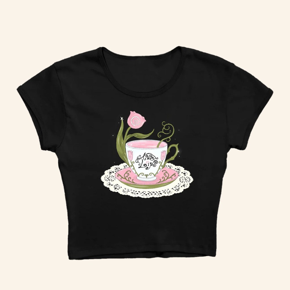 The Two Lips Merch Teacup Baby Tee Christmas Present For Daughter