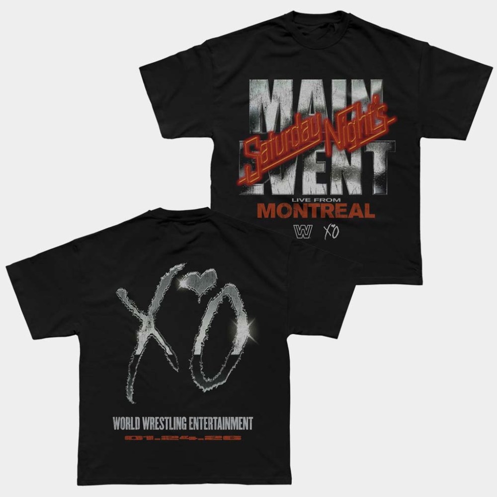 The Weeknd Merch WWE X XO Saturday Night's Main Event T-Shirt Gifts For Music Lovers
