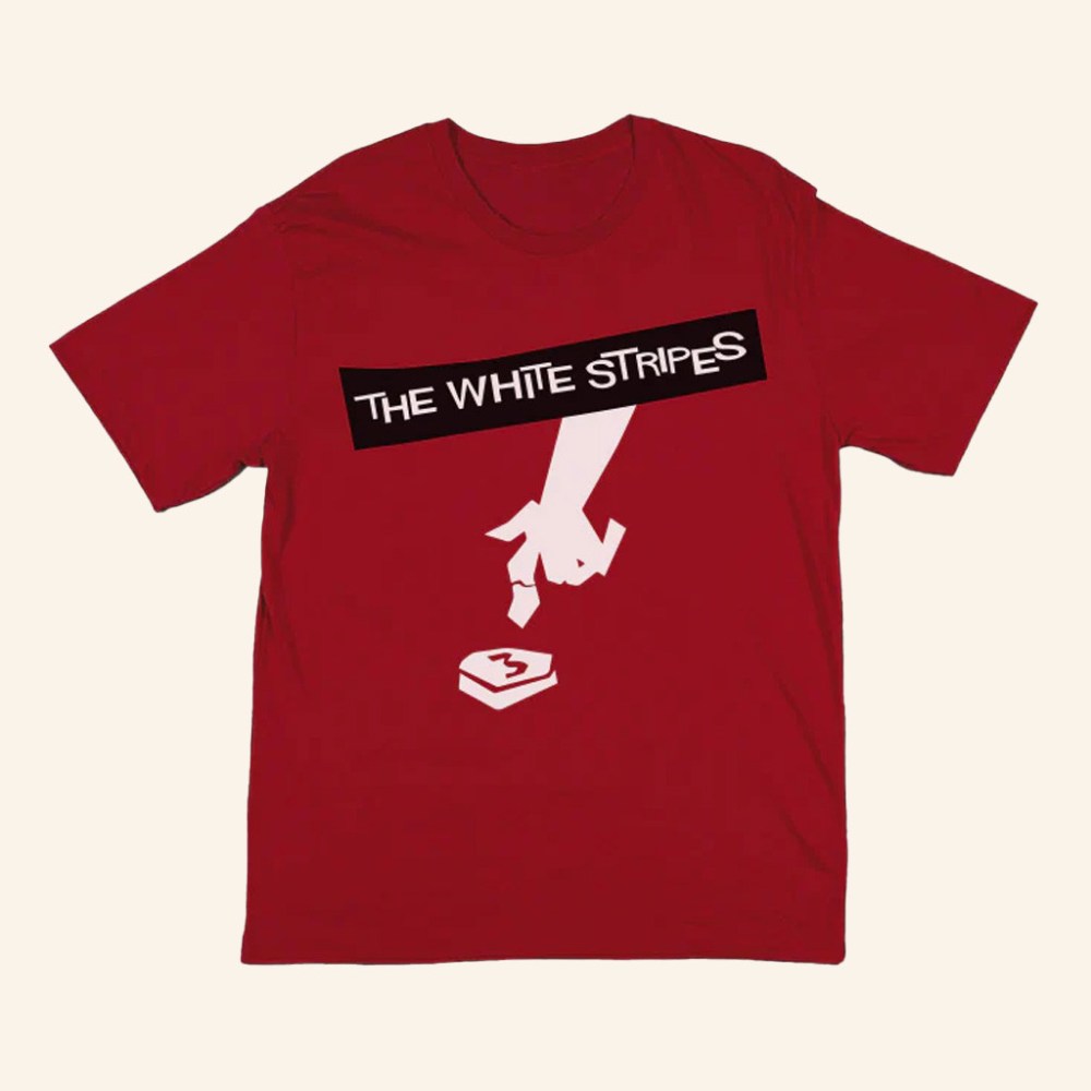 Third Man Records Merch Hardest Button To Button Shirt The White Stripes T-Shirt Gift For Him