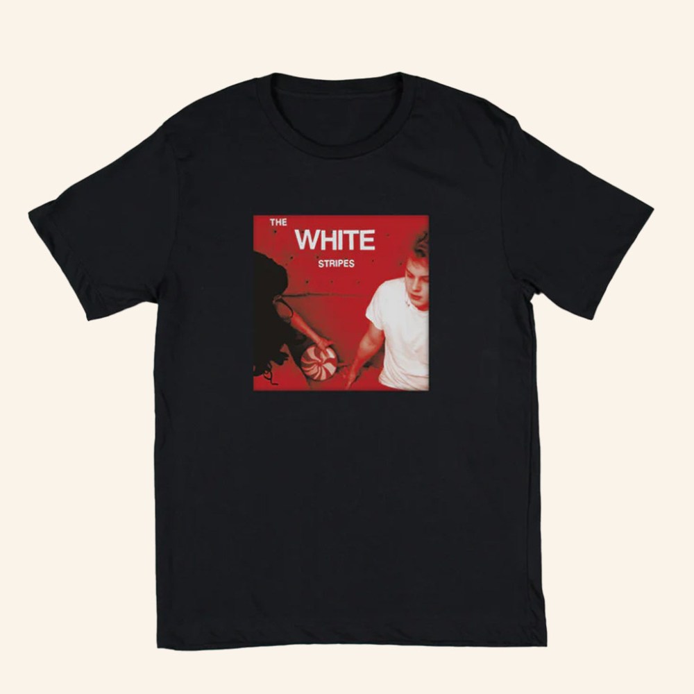 Third Man Records Merch Let's Shake Hands White Stripes T-Shirt Xmas Gifts For Him