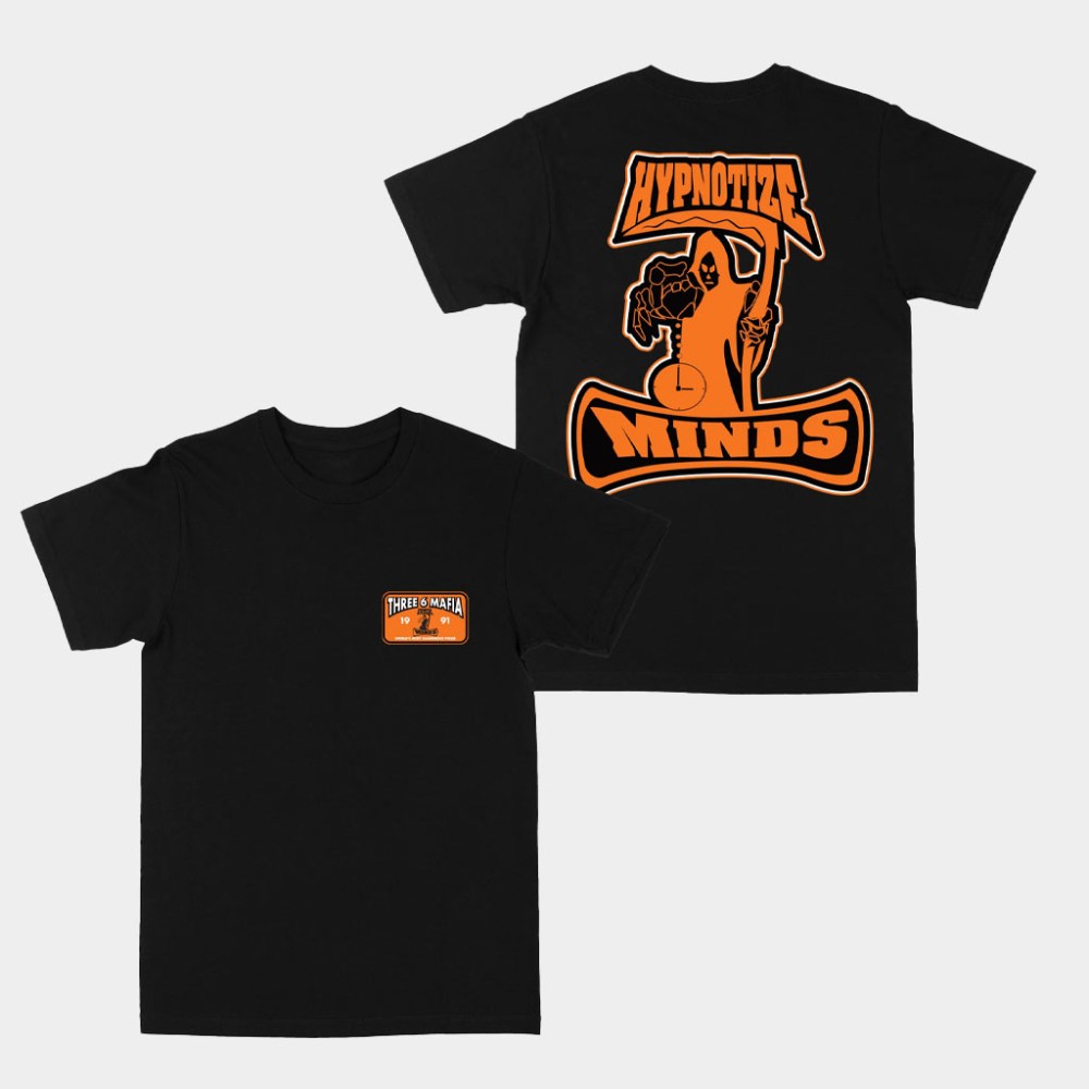 Three 6 Mafia Merch Hypnotize Established Logo Black T-Shirt Three 6 Mafia Shirt Dad Gifts