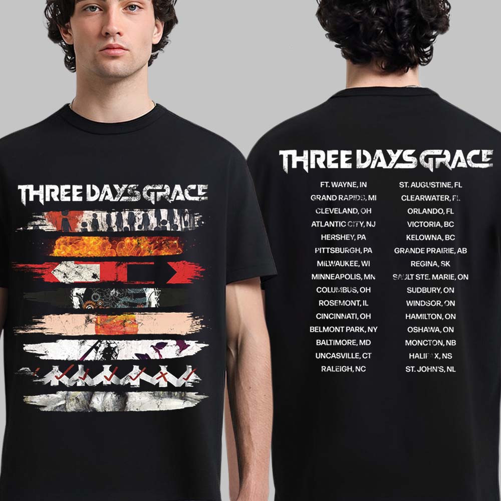 Three Days Grace Alienation 2026 Tour T-Shirt Music Fan Merch Present For Husband