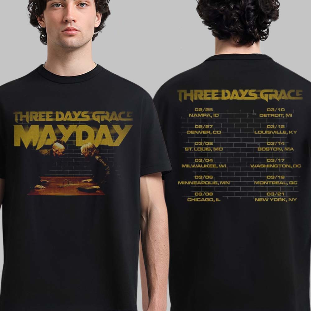Three Days Grace Alienation 2026 Tour T-Shirt Three Days Grace Clothes Gift For Fans
