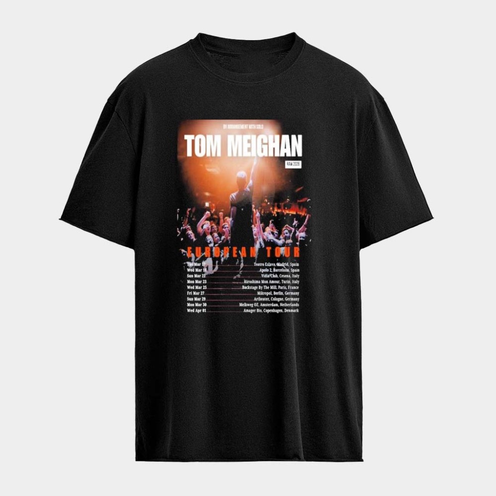 Tom Meighan Europe Tour 2026 Dates T-Shirts Tom Meighan Merch Gifts For People Who Like Music
