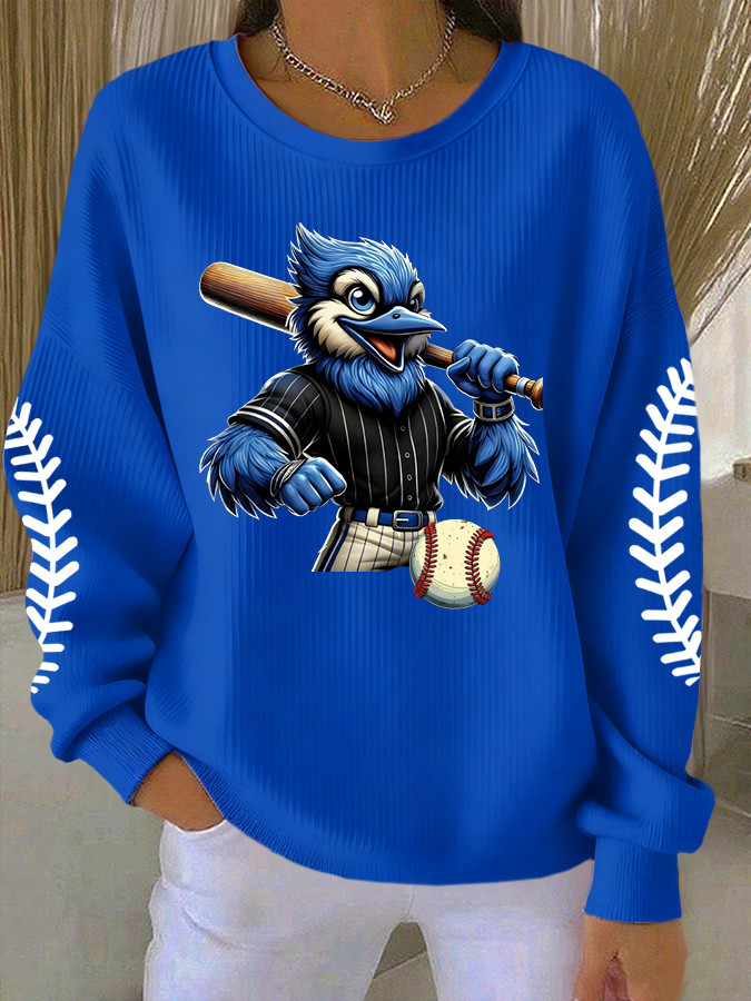 Toronto Blue Baseball Sweatshirt Game Day Women's Apparel Gifts For Baseball Lovers