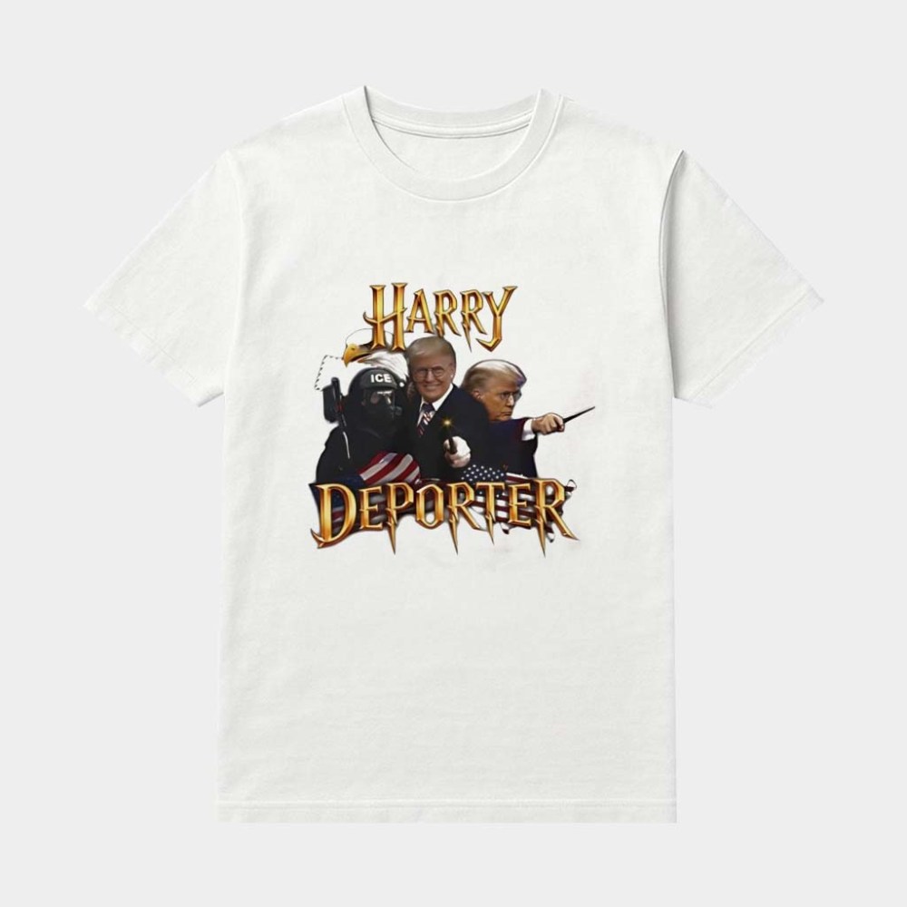 Trump Harry Deporter Shirt Funny Donald Trump Meme T-Shirt Support ICE Apparel Gifts