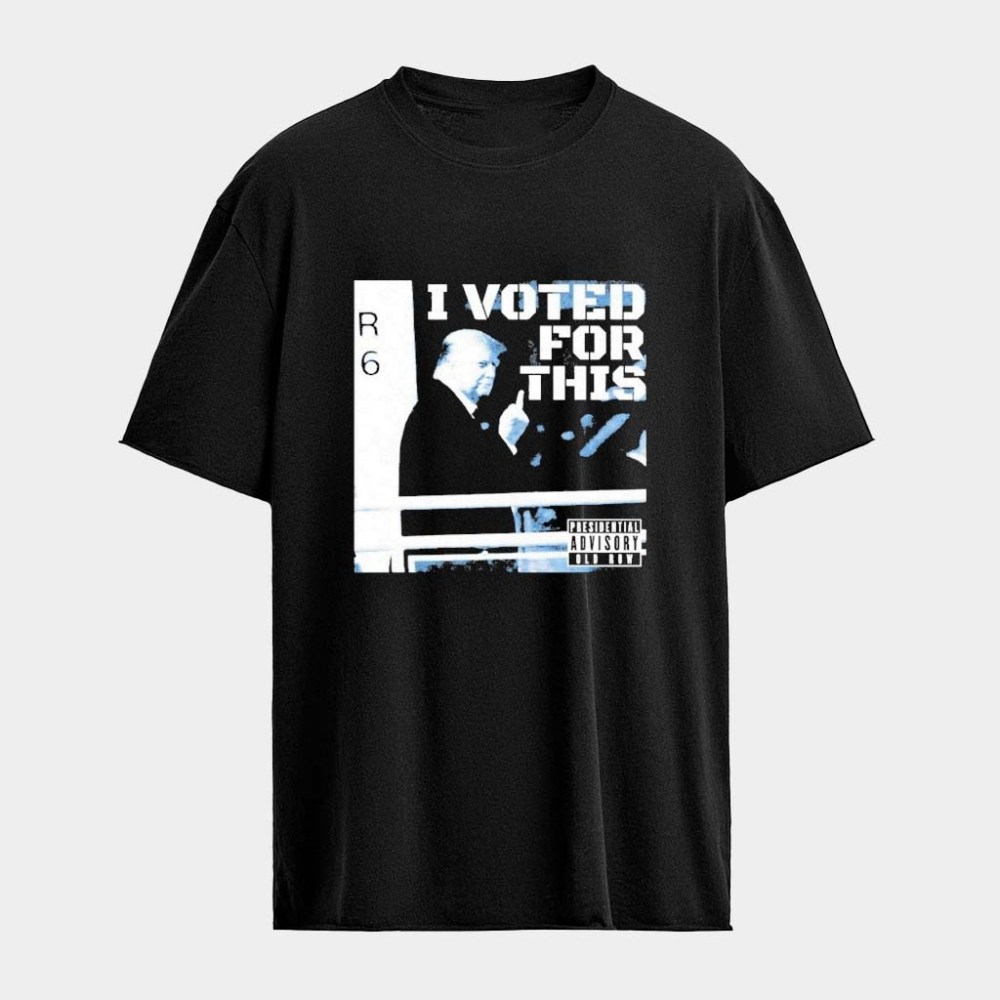 Trump I Voted For This Presidential Advisory Middle Finger T-Shirt Birthday Gift Ideas For Him