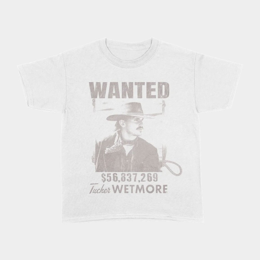 Tucker Wetmore Merch Wanted T-Shirt Tucker Wetmore Shirts Gifts For Music Lovers
