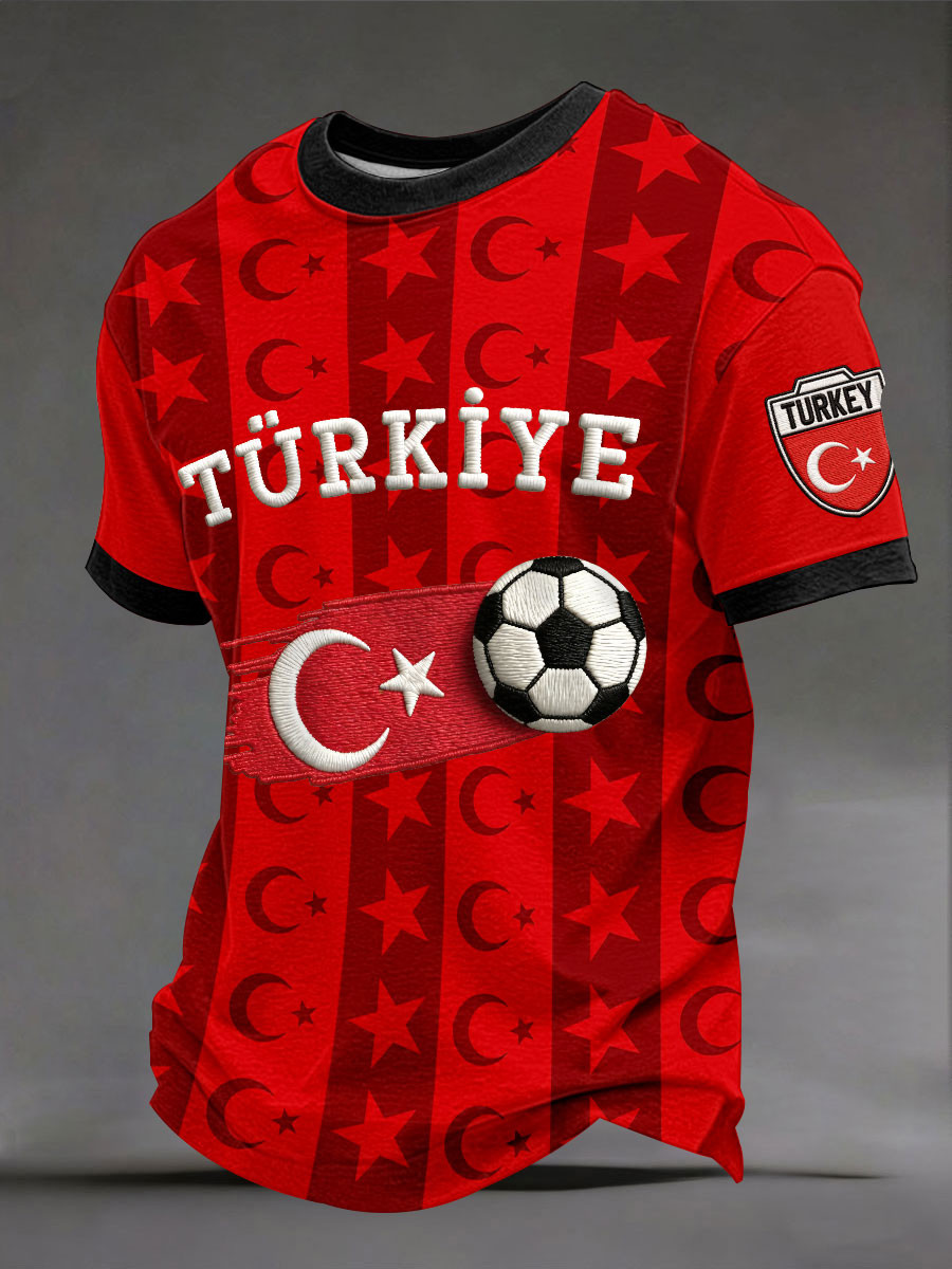 Turkiye Football T-Shirt World Cup 2026 Clothing Soccer Fan Gift Ideas