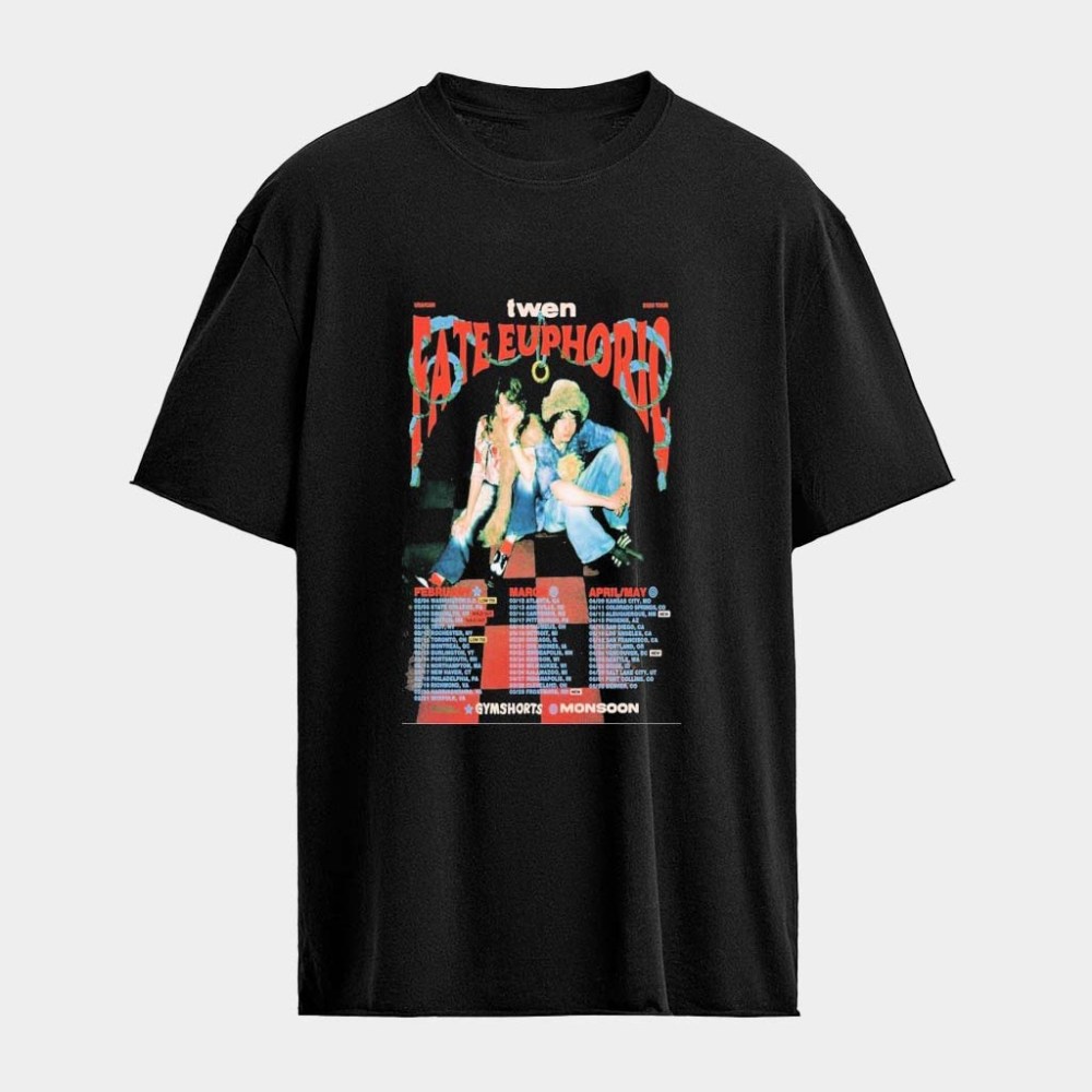 Twen Fate Euphoric USA Can 2026 Tour Dates T-shirt Twen Merch Gifts For Music Fans