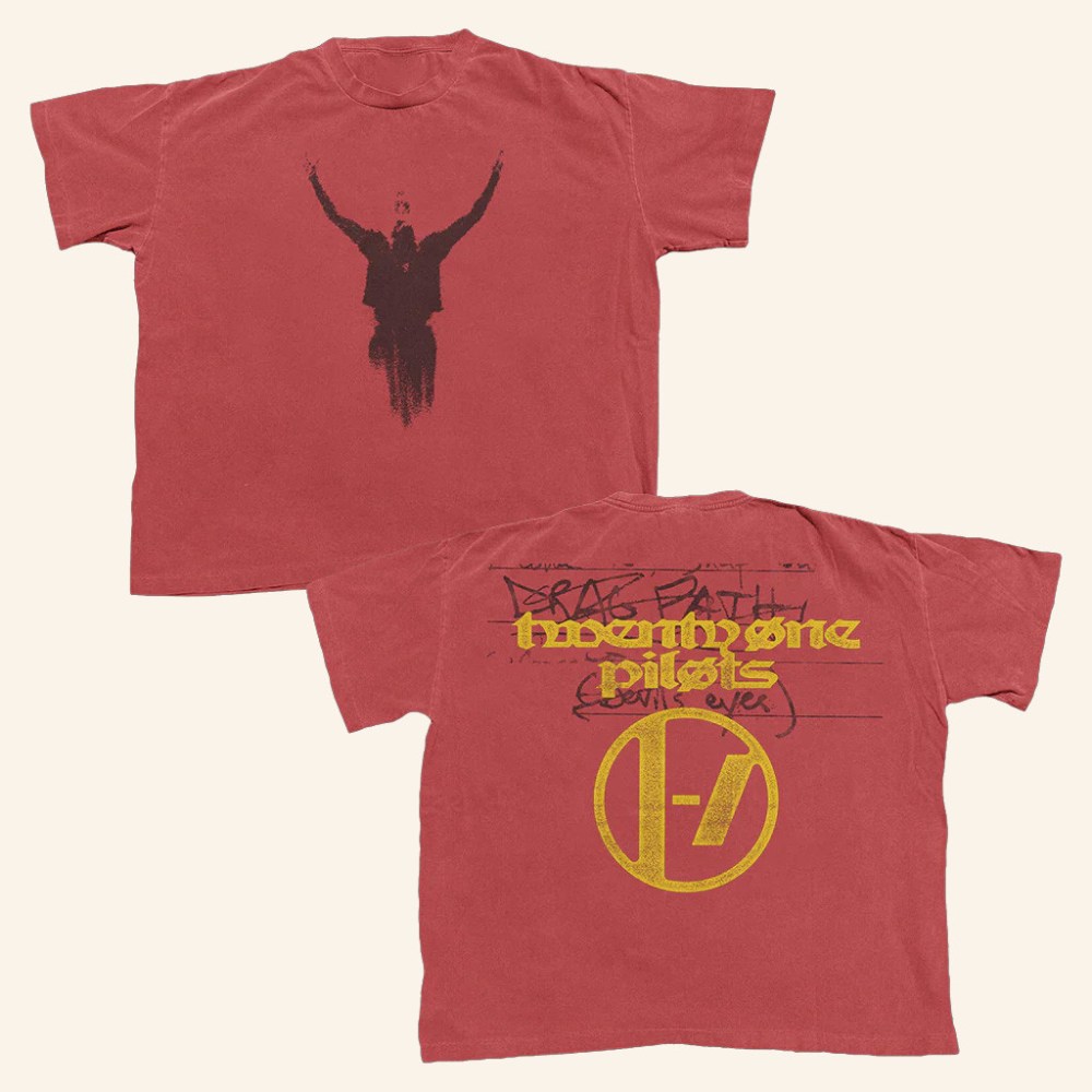 Twenty One Pilots Merch Breach Crimson T-Shirt Best Gifts For Music Lovers