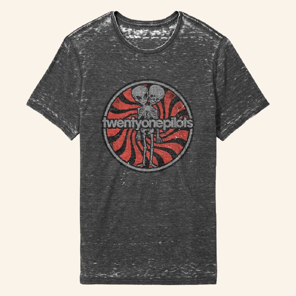 Twenty One Pilots Merch Burnout T-Shirt Music Gift Ideas For Guys