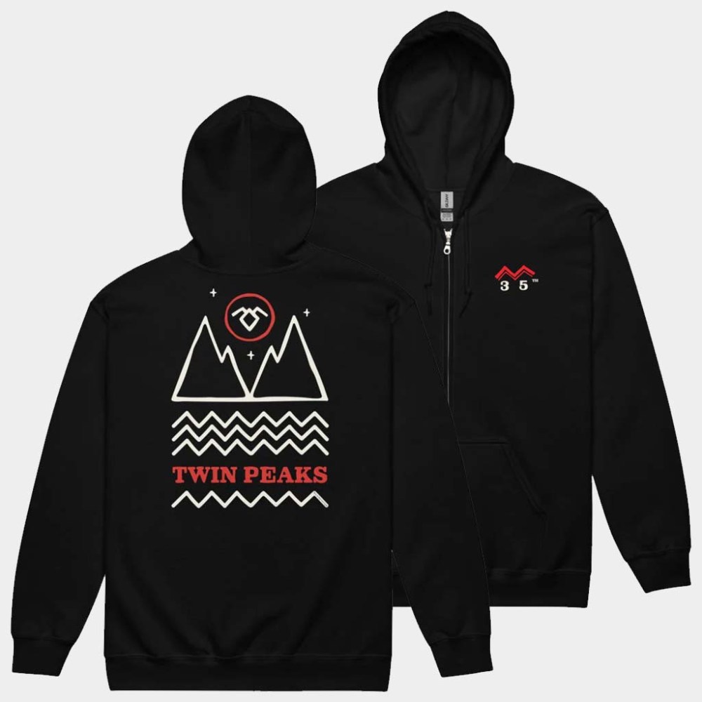 Twin Peaks Merch Twin Peaks City Zip Up Hoodie Best Gifts For Brother