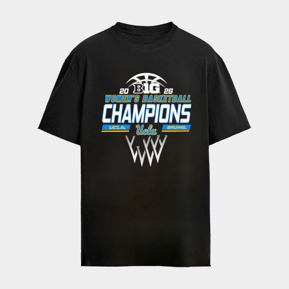 UCLA Bruins 2026 Big Ten Women's Basketball Champions Logo T-Shirt UCLA Bruins Merch Fan Gifts