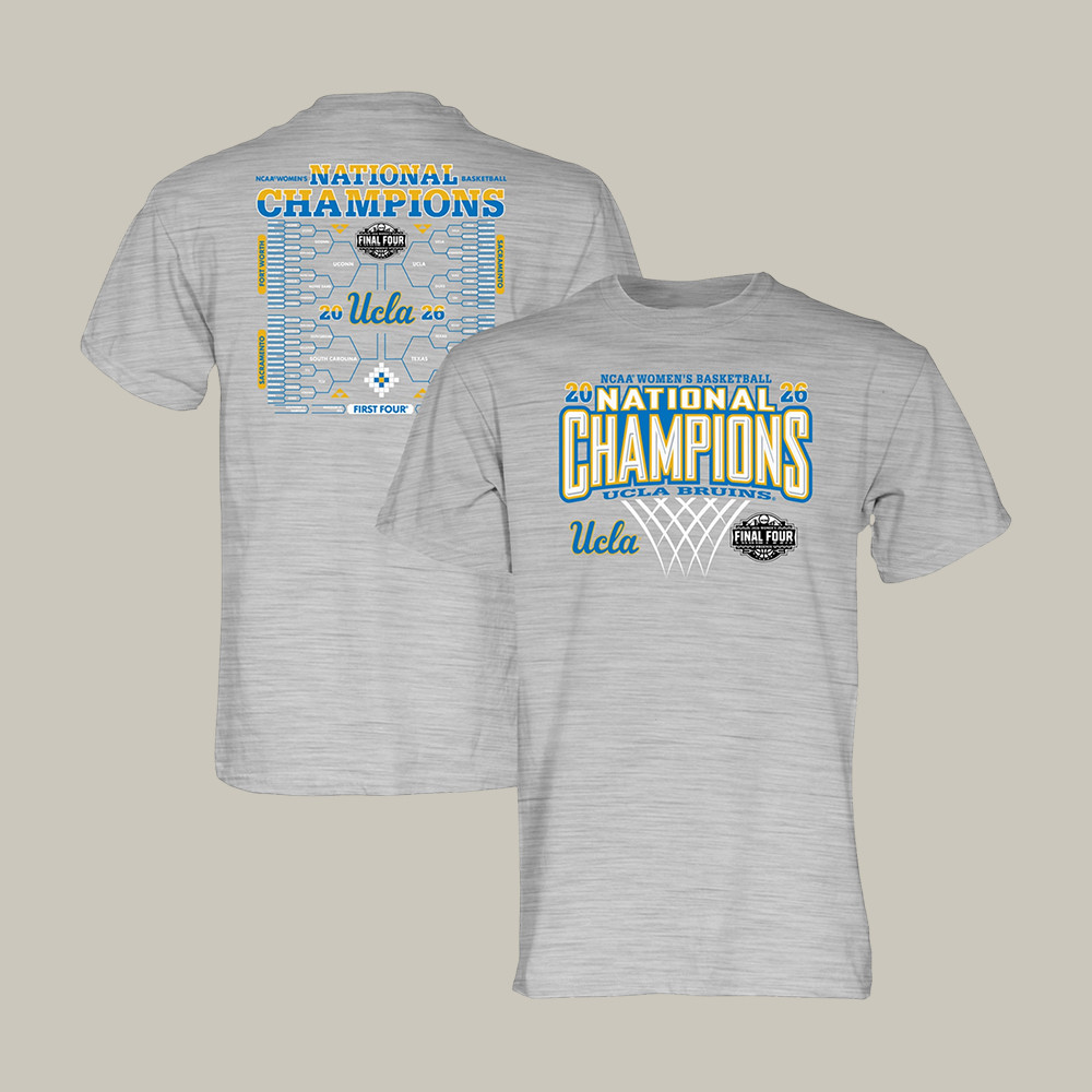 UCLA Bruins Blue NCAA Basketball T-Shirt 2026 National Champions Bracket Merch Final Four Gear