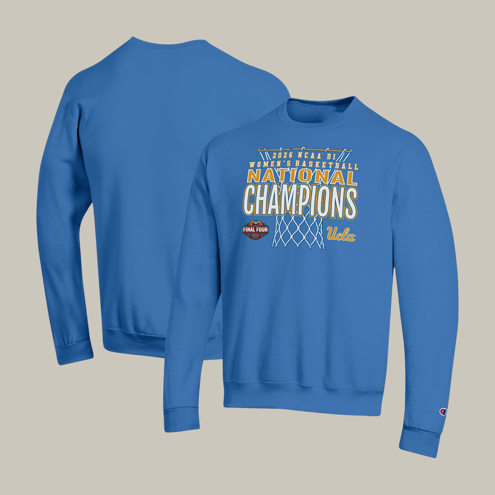 UCLA Bruins Champion NCAA Women's Basketball Sweatshirt 2026 National Champions Merch