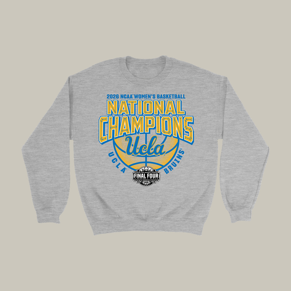UCLA NCAA Women's Basketball National Champions Sweatshirt Final Four Apparel Fan Gift For Wife