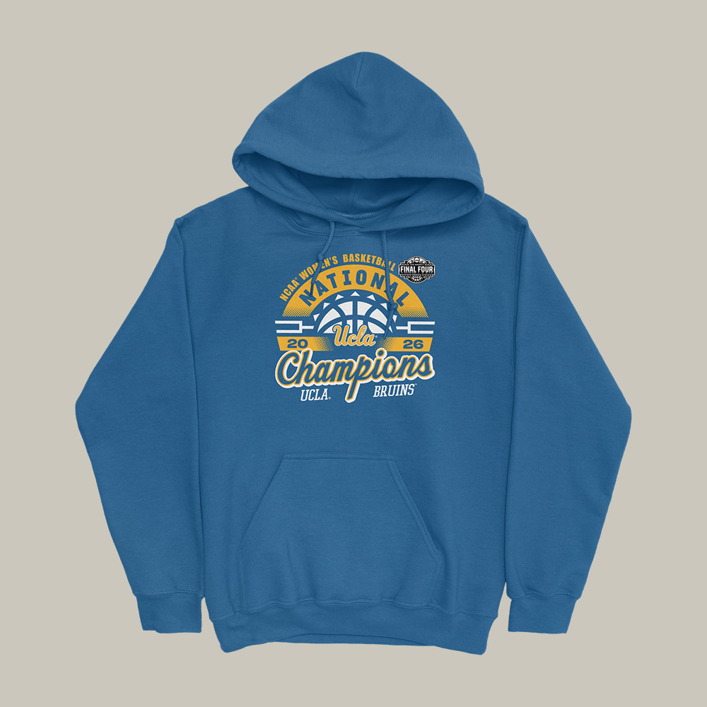 UCLA Women's Basketball National Champions Hoodie UCLA Women's Basketball Merch Fan Gear
