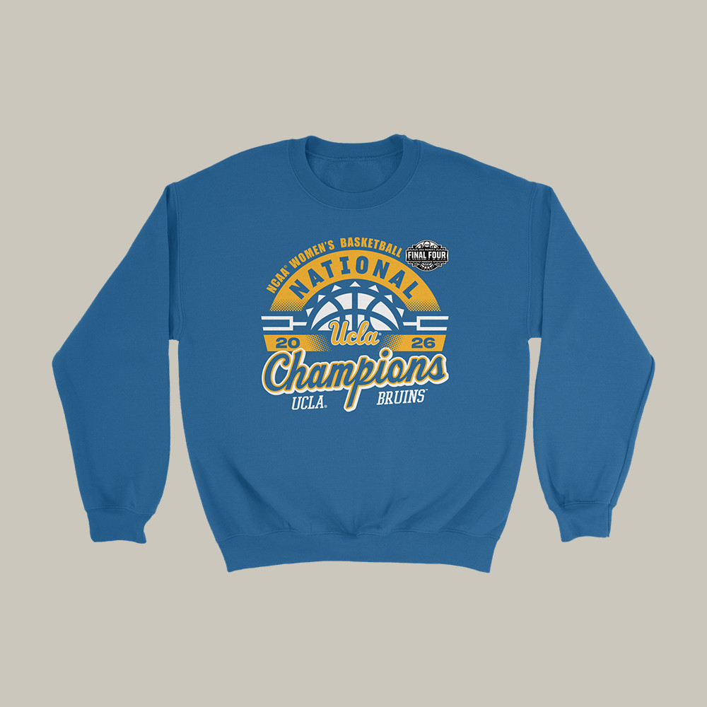 UCLA Women's Basketball National Champions Sweatshirt 2026 March Madness Apparel Fan Gear